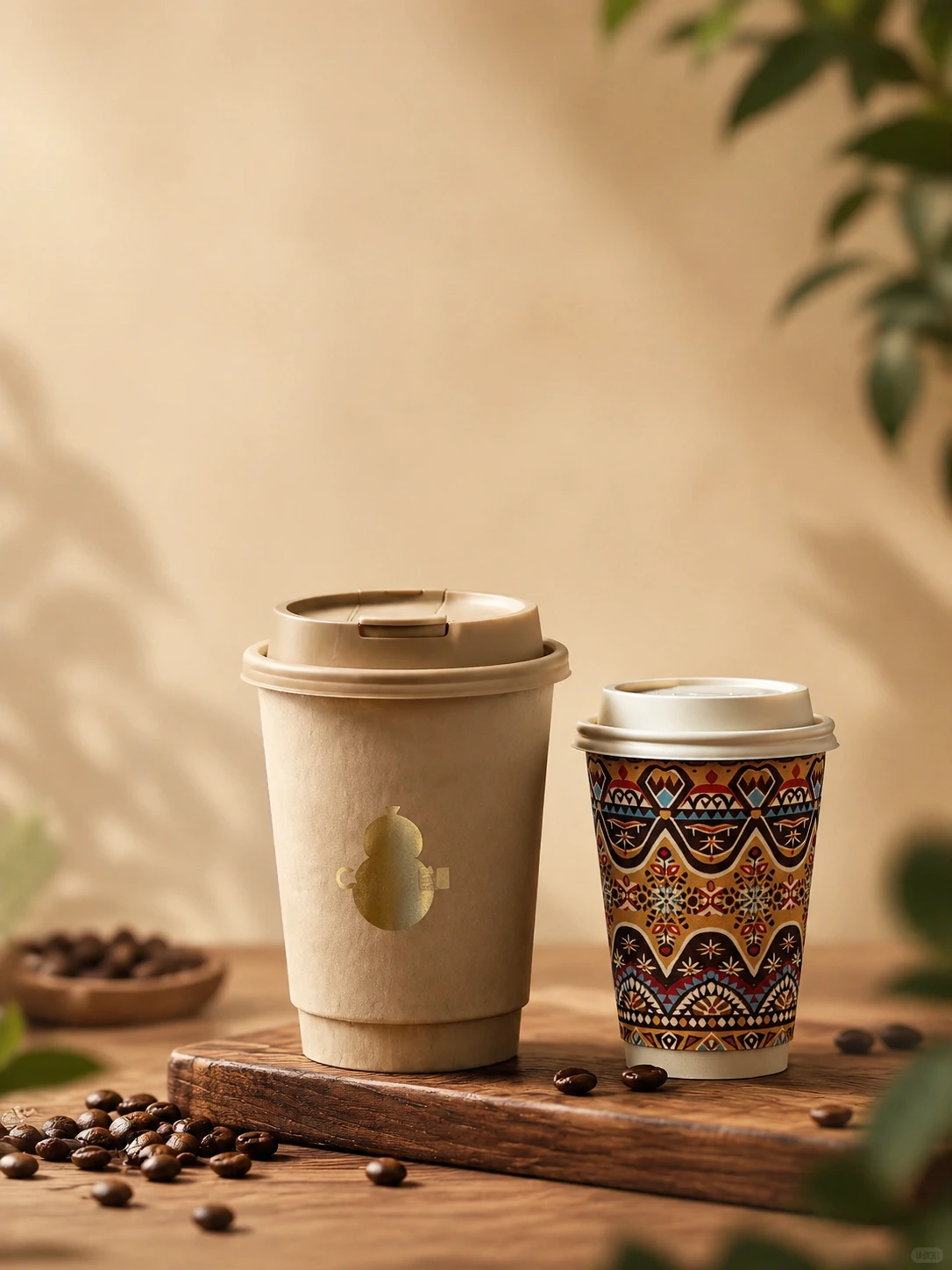 Cups banner featuring Custom Compostable Cold Cups