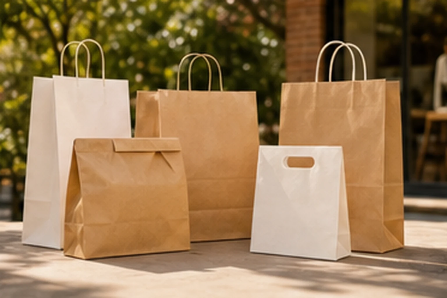 Bags banner featuring Custom Takeout Bags
