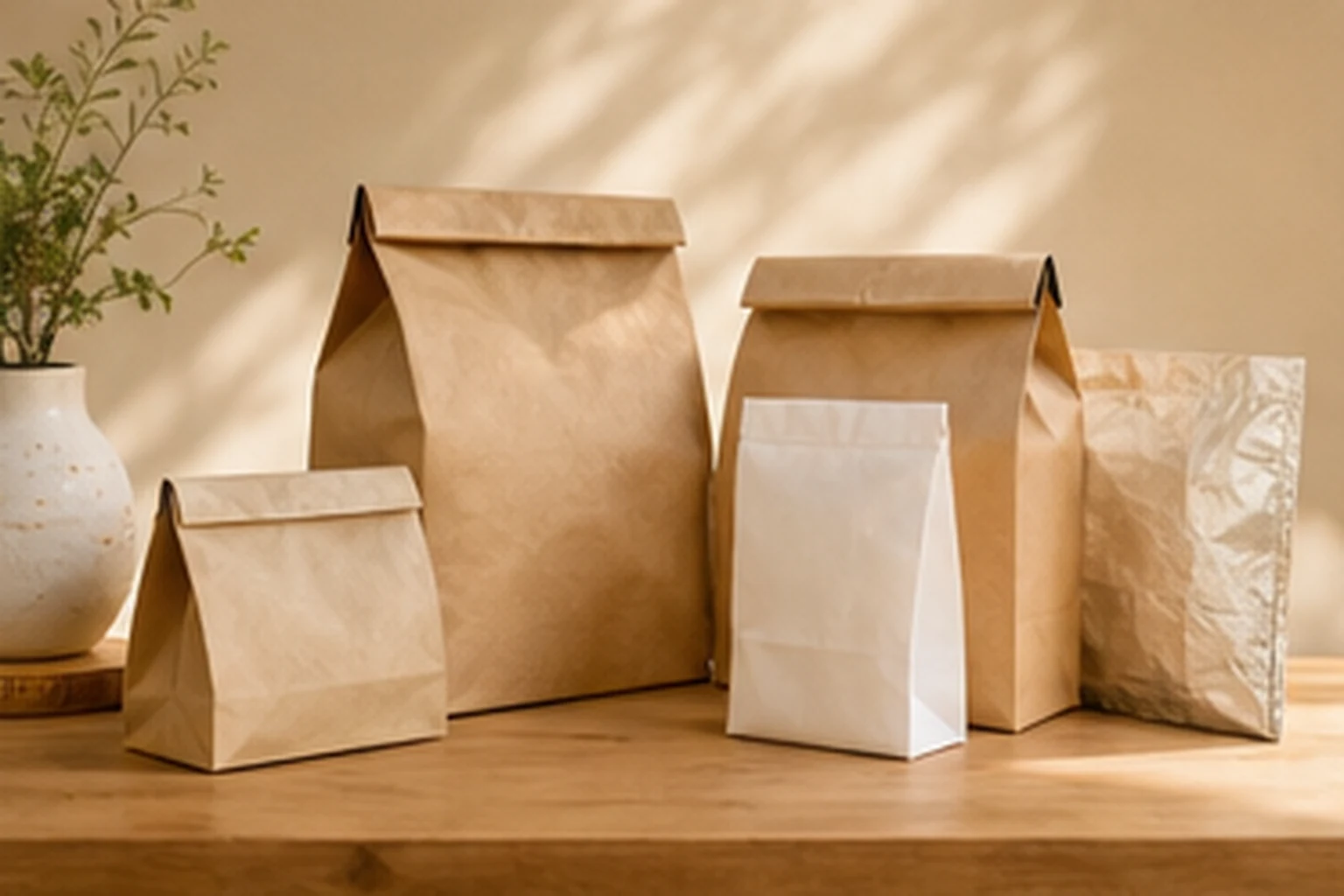 Bags banner featuring Custom Takeout Bags