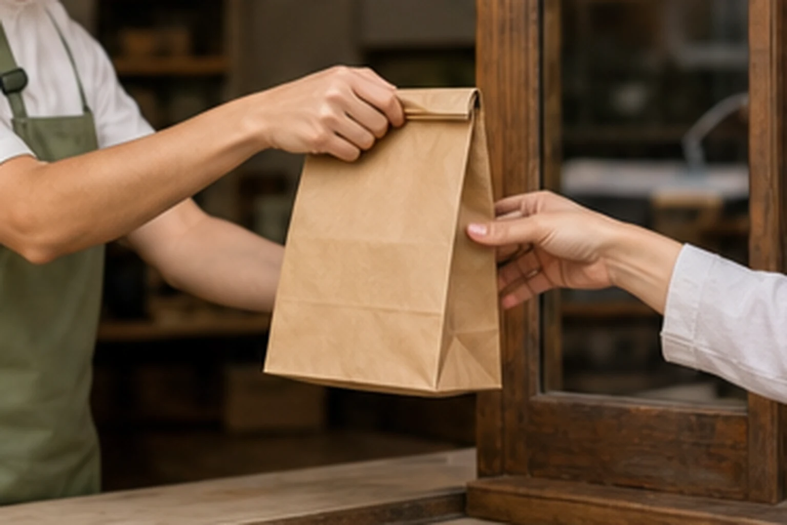 Bags banner featuring Custom Takeout Bags