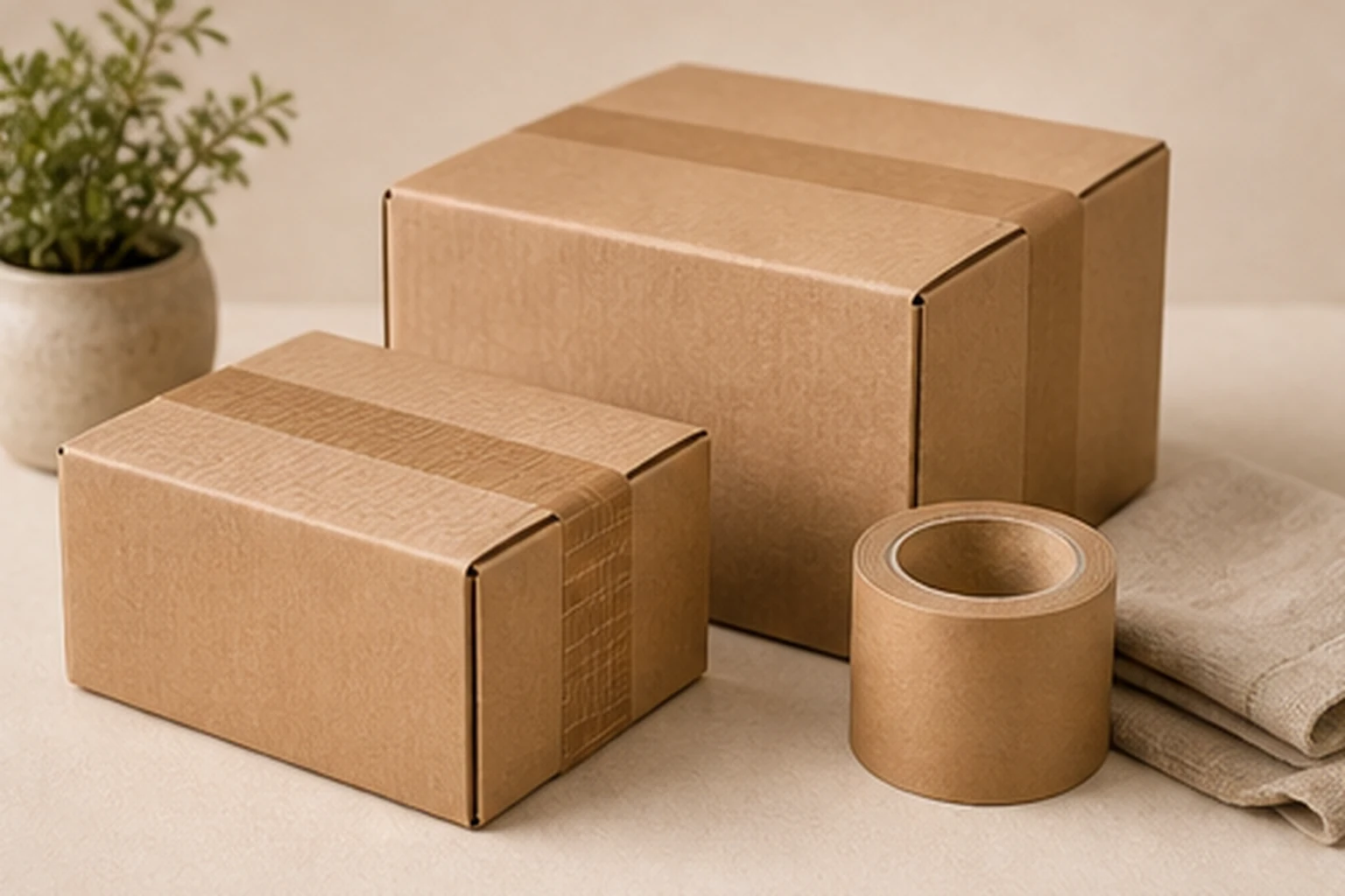 Custom Water-Activated Gummed Packing Tape product image