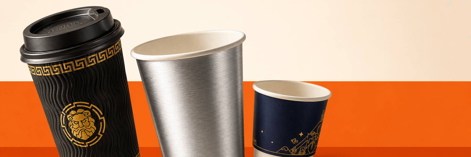 Custom Coffee Hot Drink Cups banner image 4