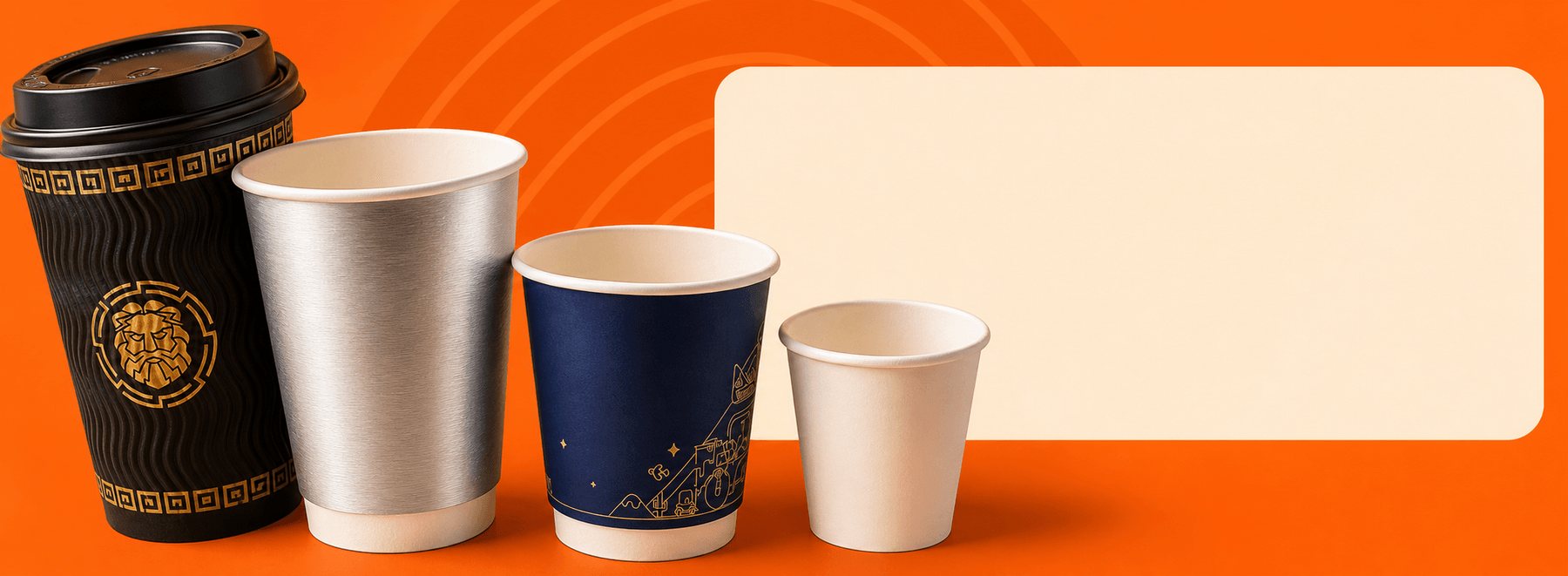 Custom Coffee Hot Drink Cups banner image 5